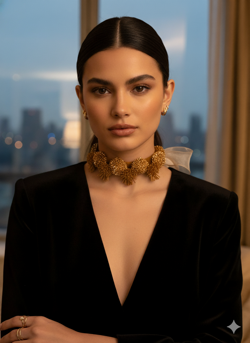 The Gilt Button Choker